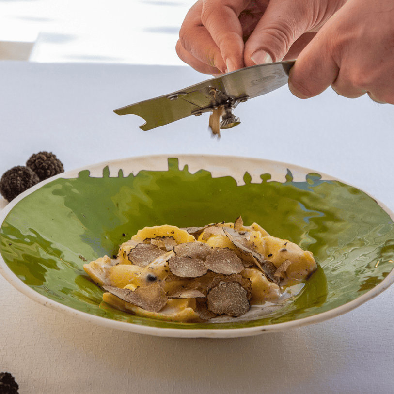 Istrian dish prepared with fresh Zigante truffles