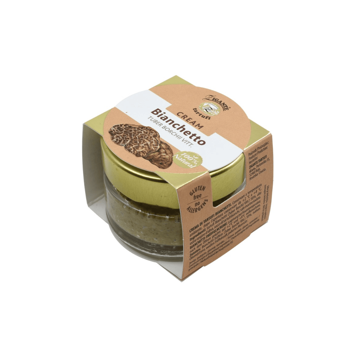 White Spring Truffle Cream (Bianchetto truffle - Tuber Borchii) Zigante Tartufi Online Shop