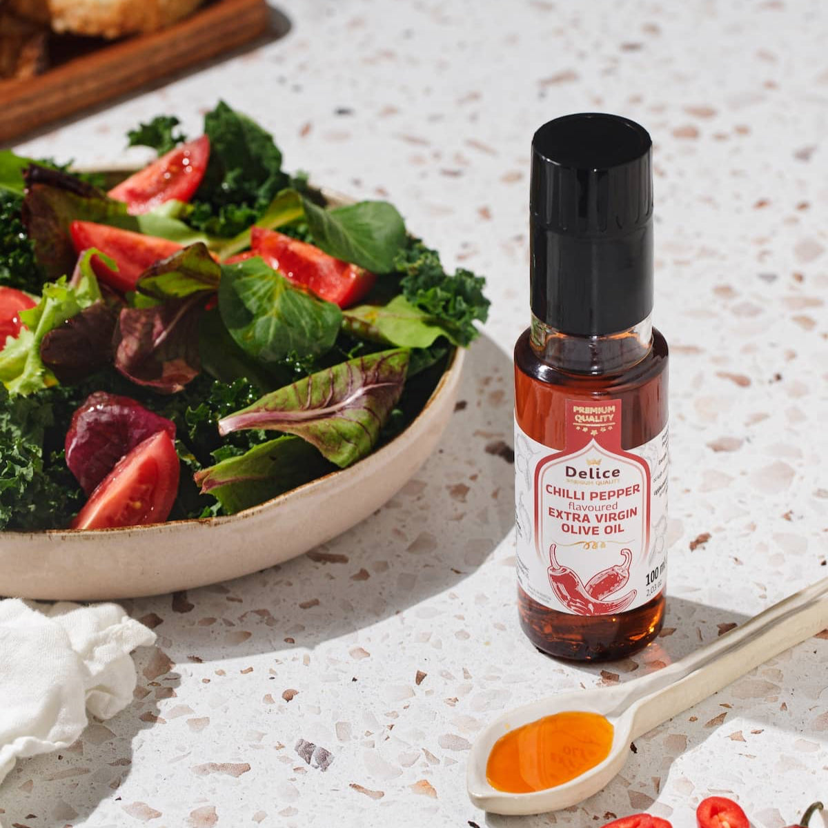 Extra Virgin Olive Oil With Chilli Flavour