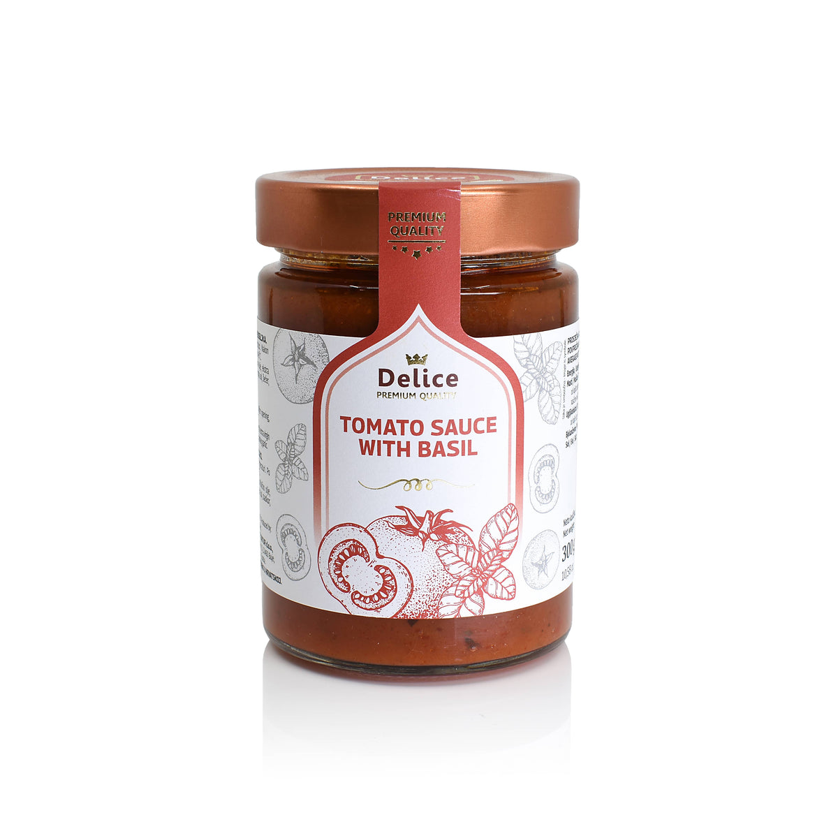 Tomato sauce with basil